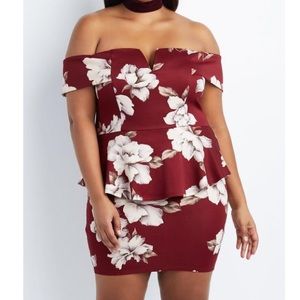 Charlotte Russe Plus Peplum Dress size 2X